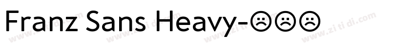 Franz Sans Heavy字体转换